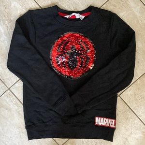 Black Swipe Marvel Sweater